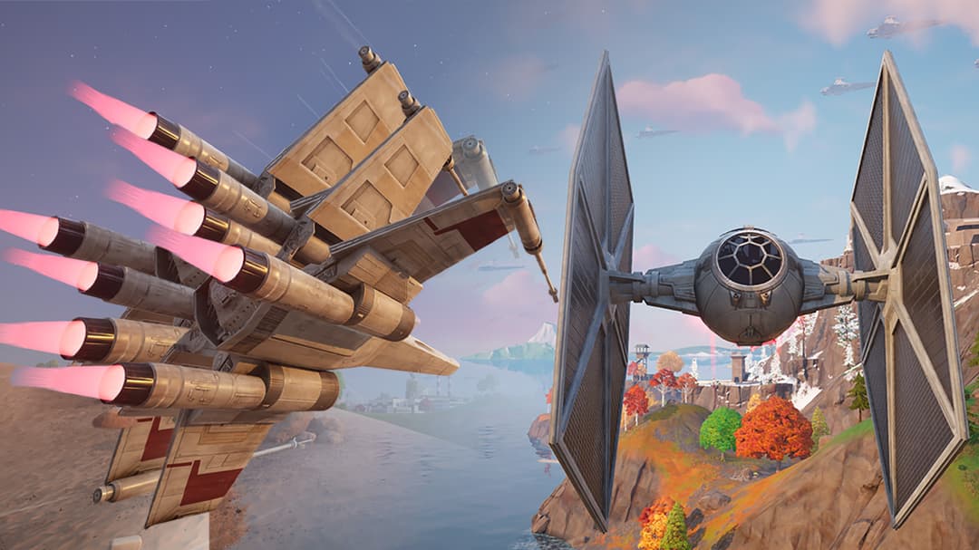 Rahasia Lokasi X-Wing & TIE Fighter di Fortnite Chapter 4 Season 3!