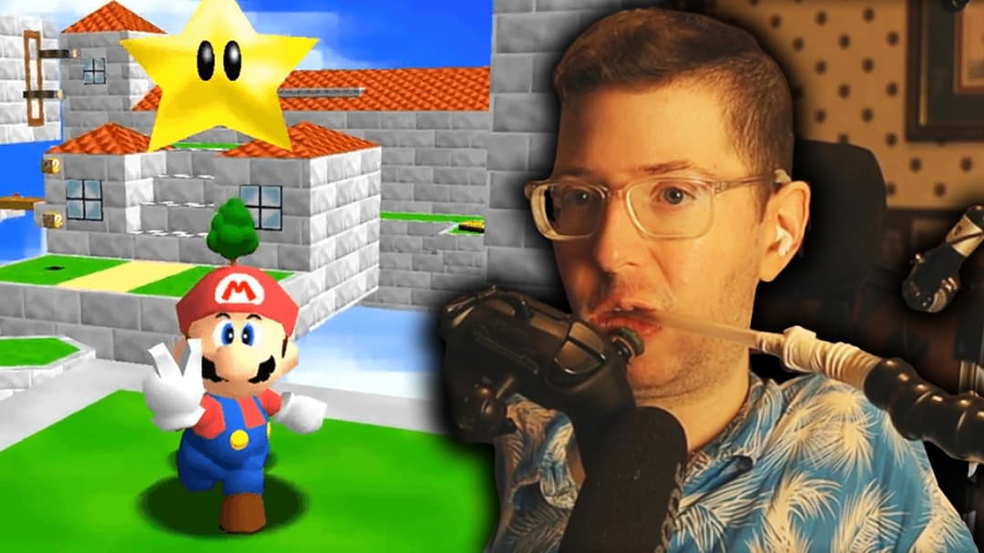 Mata Jadi Controller! Streamer Ini Taklukkan Mario 64!