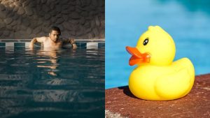 Penyusup Gila! Cium Bebek Karet, Gondol Handuk!